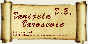 Danijela Barošević vizit kartica